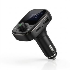 FM Transmitter with Dual USB & Display